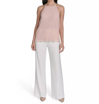Calvin Klein - Pleated Chiffon Halter Top