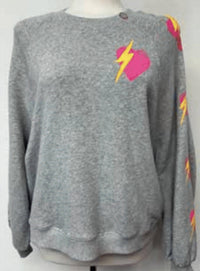 Just Madison - Heart And Bolt Sweatshirt