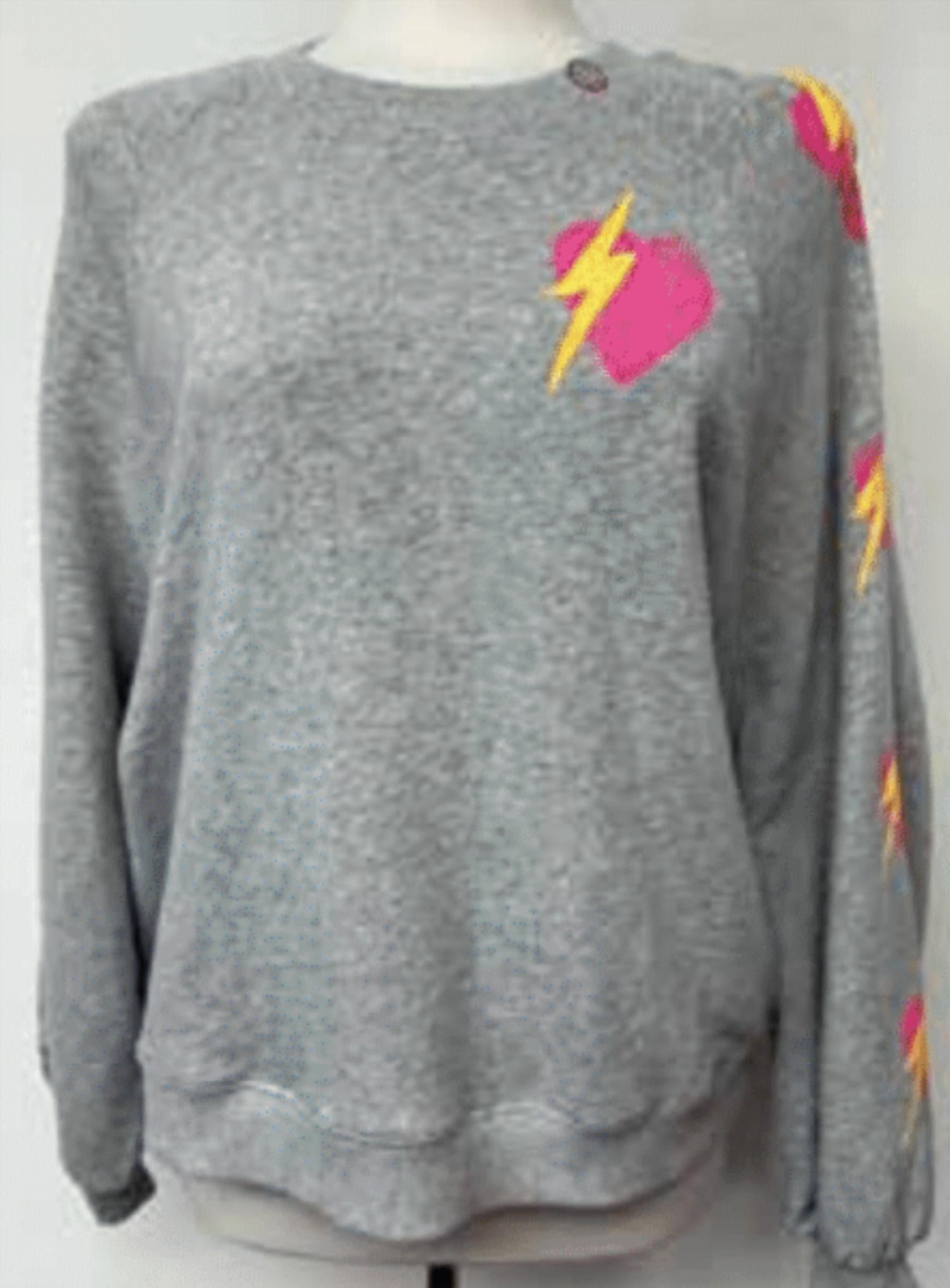 Just Madison - Heart And Bolt Sweatshirt