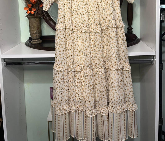 Davi & Dani - First Bloom Run Smocked Tiered Dress