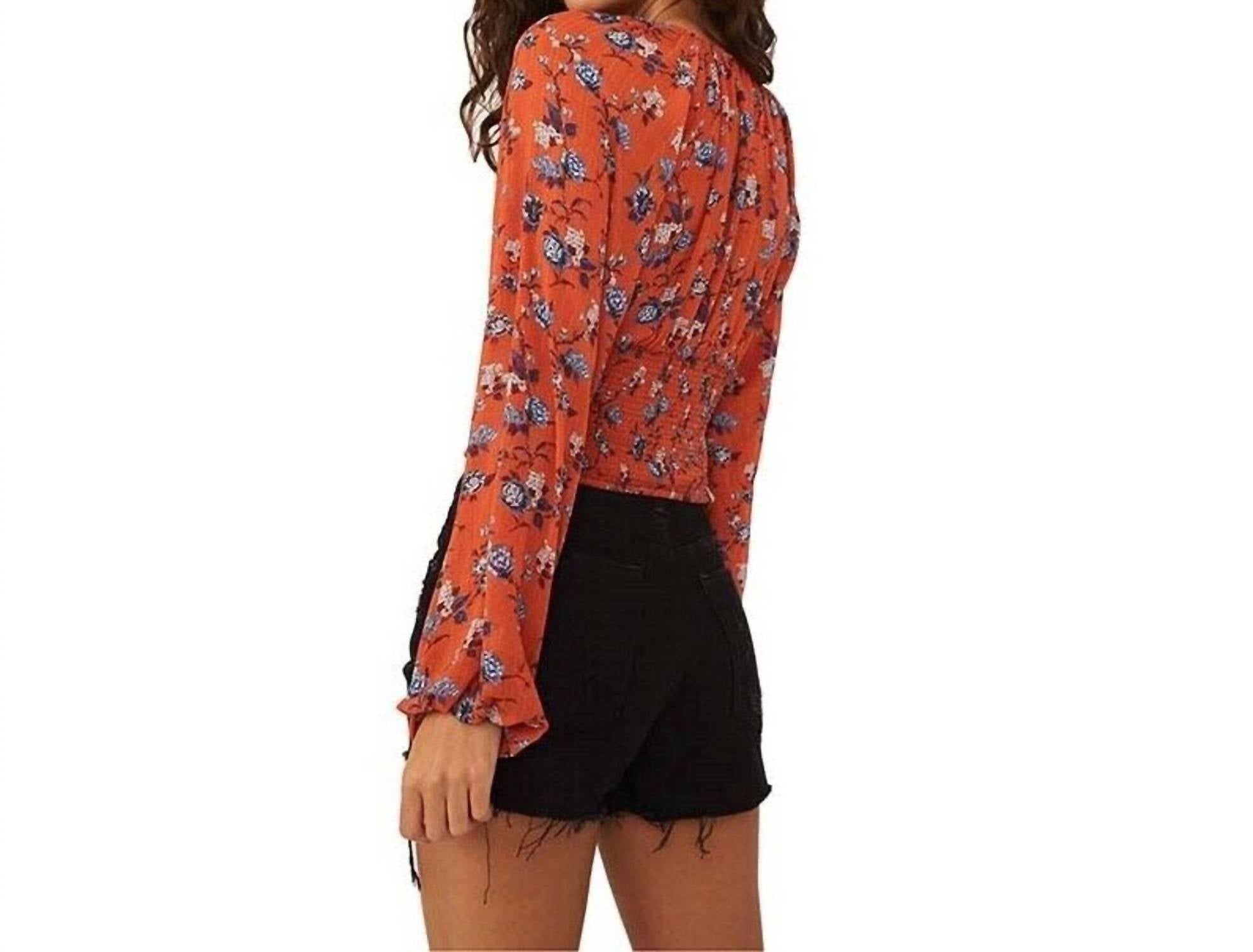 Free People - New Final Rose V-neck Blouse