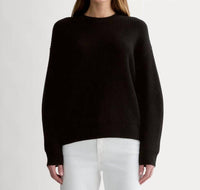 Everlane Women's The Cocoon Crew Sweater in black - women's sweater