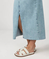 Lola Jeans - High-rise Maxi Denim Skirt