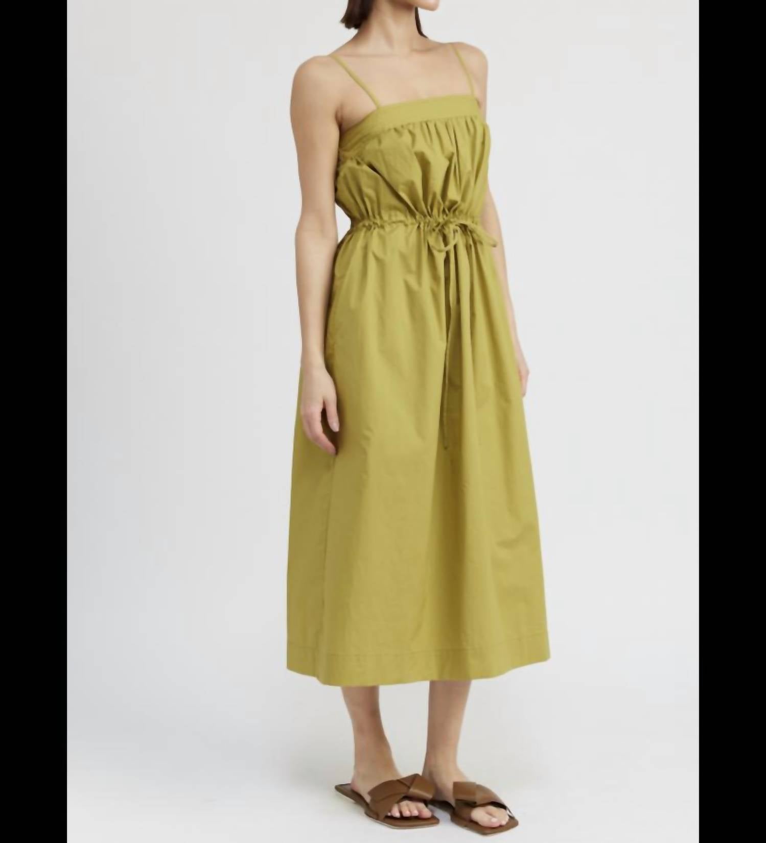 En Saison - Sleeveless Tie-waist Midi Dress