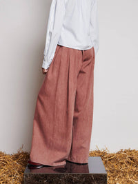 Ghospell - High-waisted Wide Leg Jeans