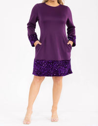 Karen T Design - Mini Dress With Sequin Details