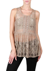 A'Reve - Beaded Lace Tank Top