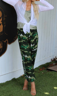 Gigi Moda - Petrella Camo Jogger Pants