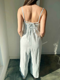 Bobi - Square Neck Wide Leg Jumpsuit