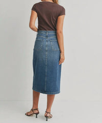 Just Black Denim - Utility Pocket Denim Skirt