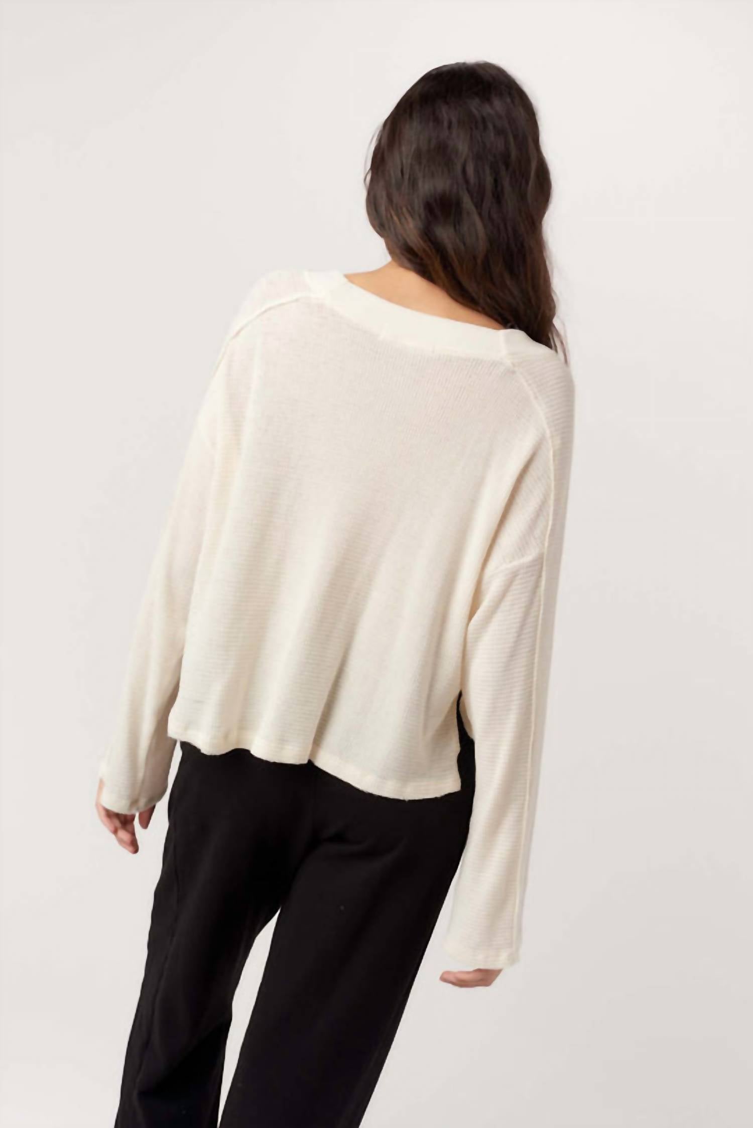 Project Social T - Underground Burnout Thermal V-neck Long Sleeve