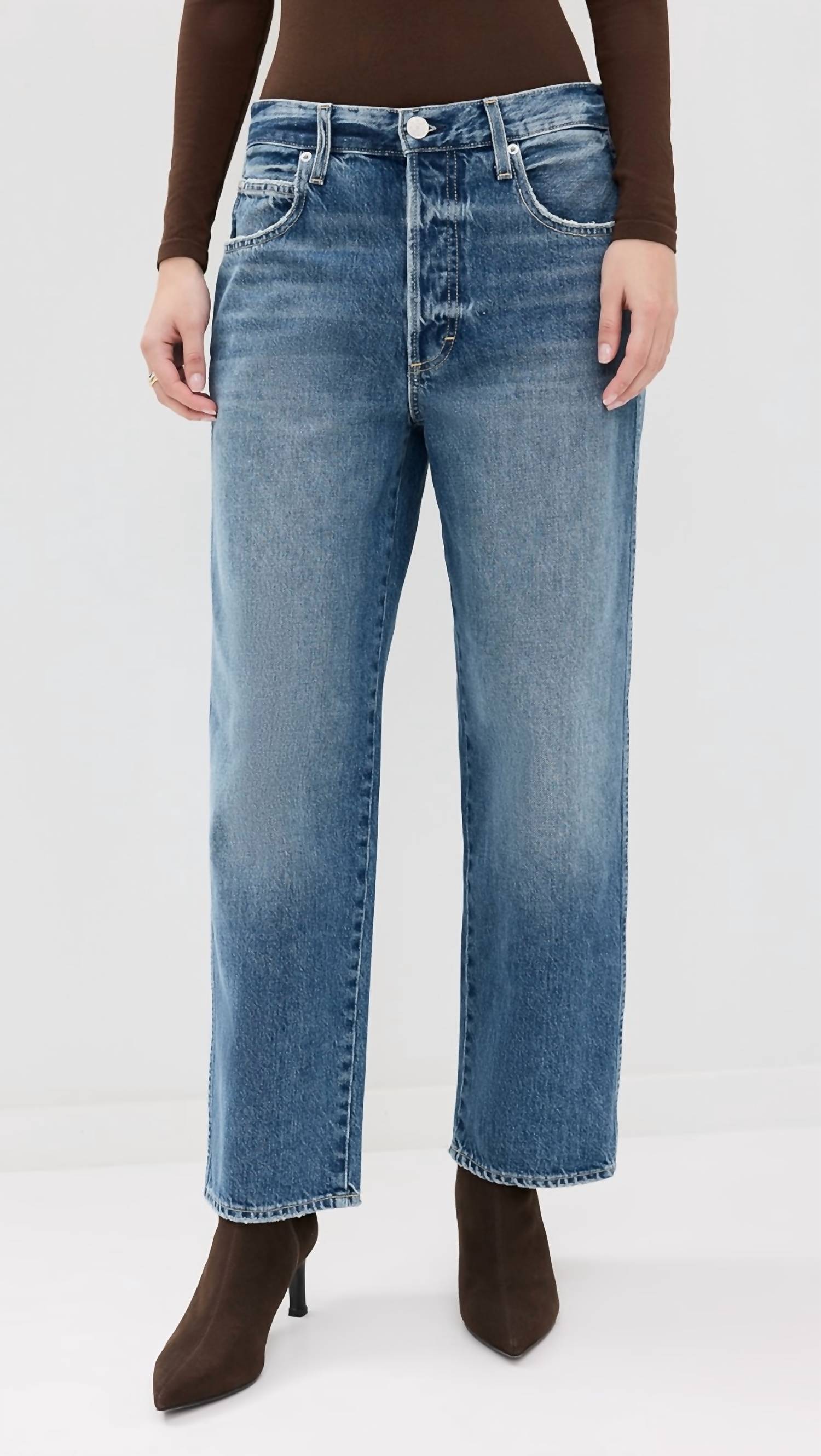 AMO Hattie Straight Leg Jeans in allure 1 - women's jeans - view 5