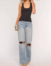 heartloom Naomi Knit Tank Top in black - women's tank top - view 4
