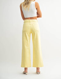 Just Black Denim - Patch Pocket Wide Leg Pants