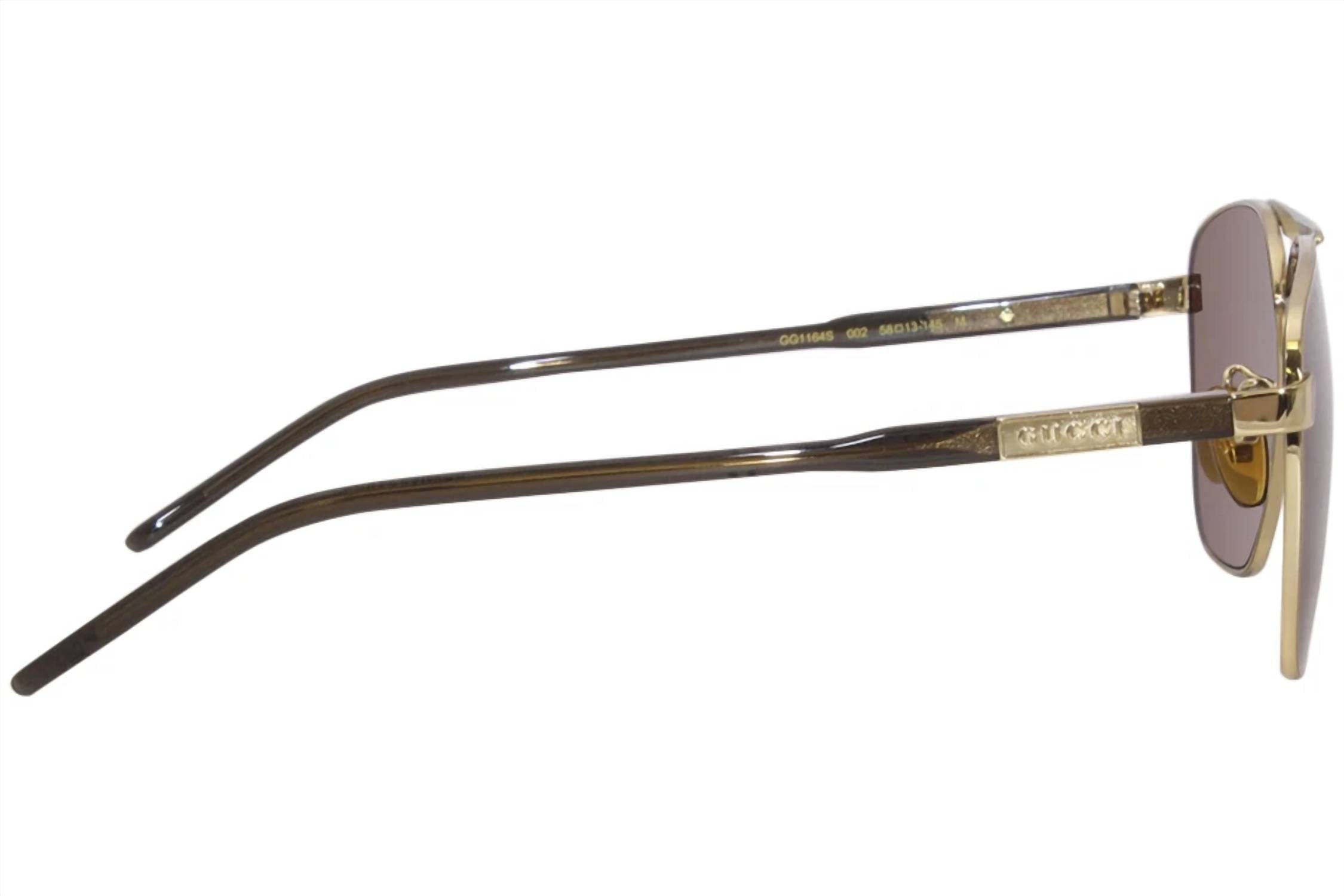 Gucci - Aviator Non Polarized Sunglasses 1164s - 002