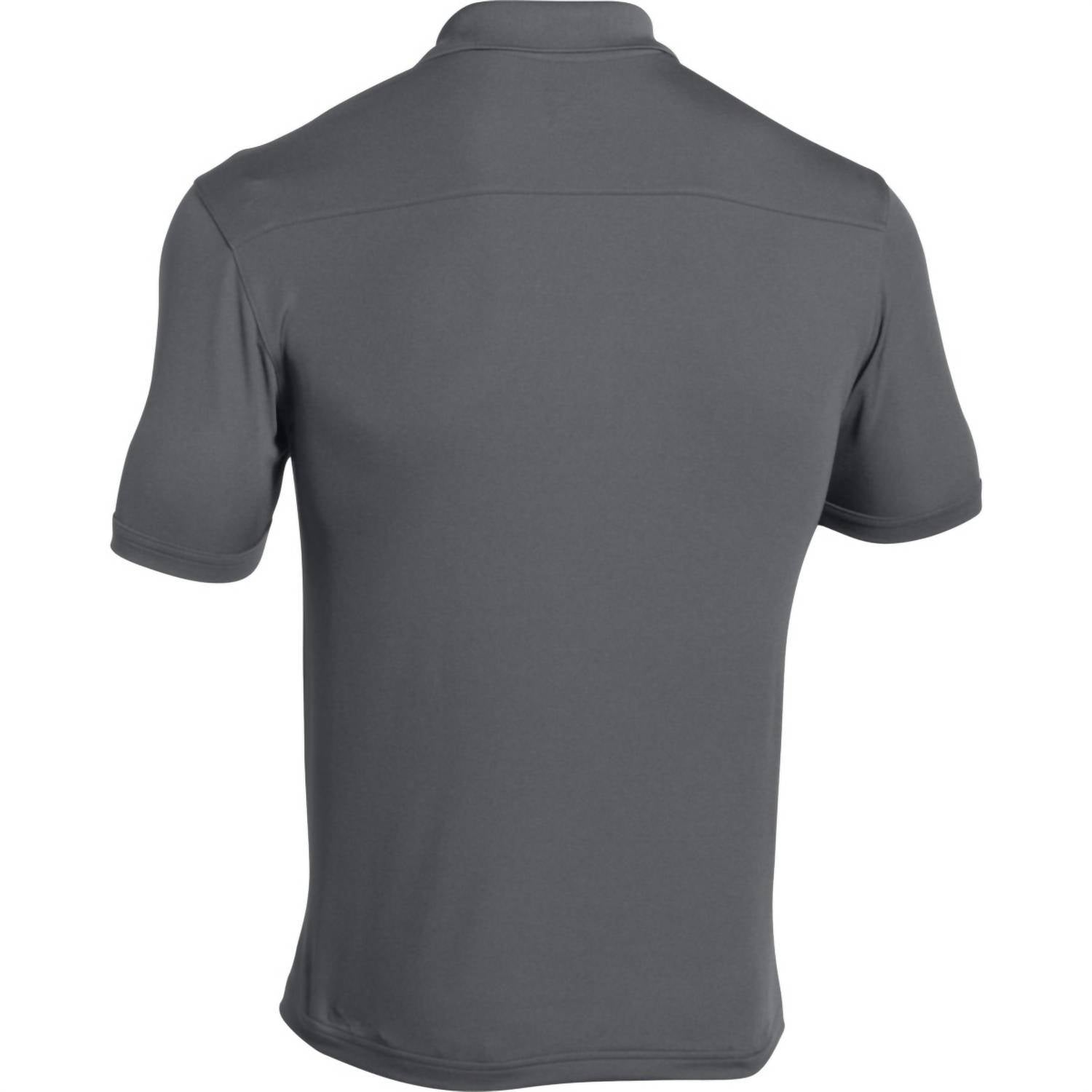 UNDER ARMOUR Men's Team Armour Golf Polo in graphite - men's shirt - detail view