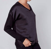 Charlie B - Satin Jersey Knit Top