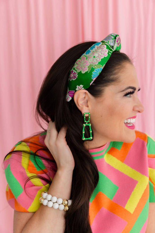 Brianna Cannon - Women's Enamel Bamboo Earrings