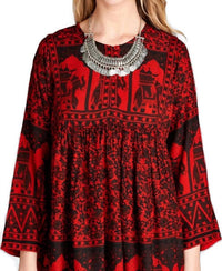 Velzera - India Print Mini Dress