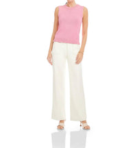 Fifteen Twenty Kimmy Keyhole Sweater Tank in pink - women's sweater