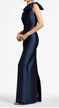 Sachin & Babi - Bonnie One Shoulder Bow Column Gown