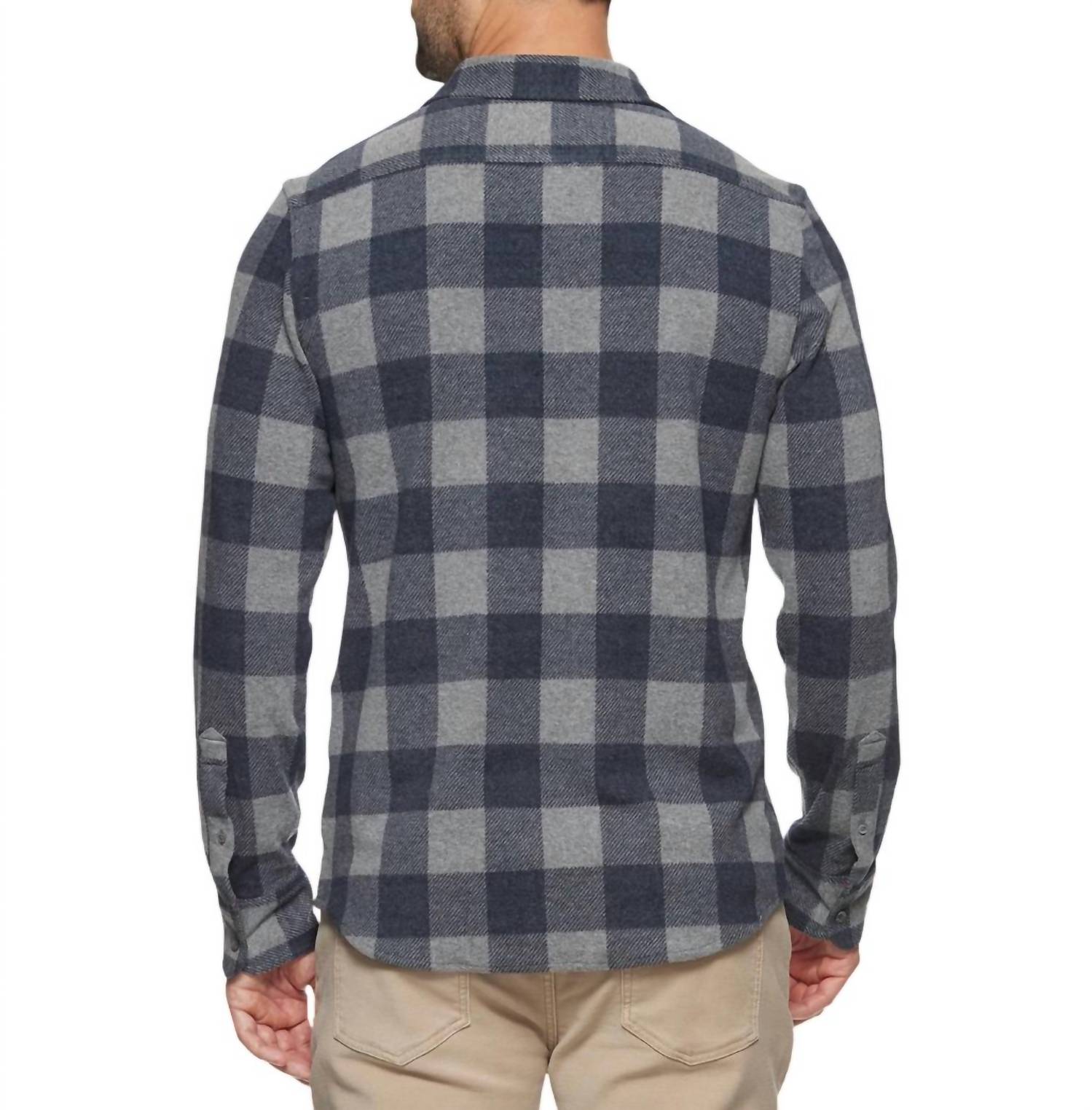 Fairfax & Favor - Thatcher Long Sleeve Hero Knit Flannel Shirt Top