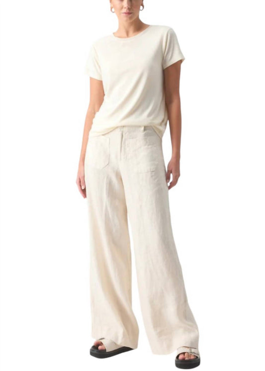 Sanctuary - Women's Linen Marine Wide Leg Pants