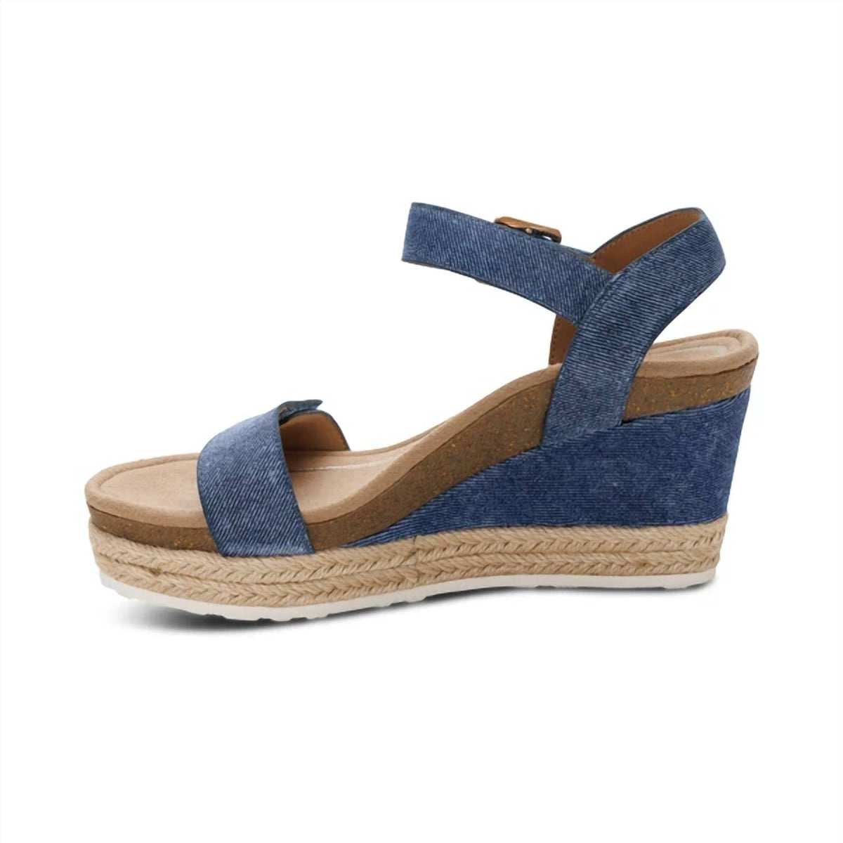 Aetrex - Women's Sydney Quarter Strap Espadrille Wedge Sandals