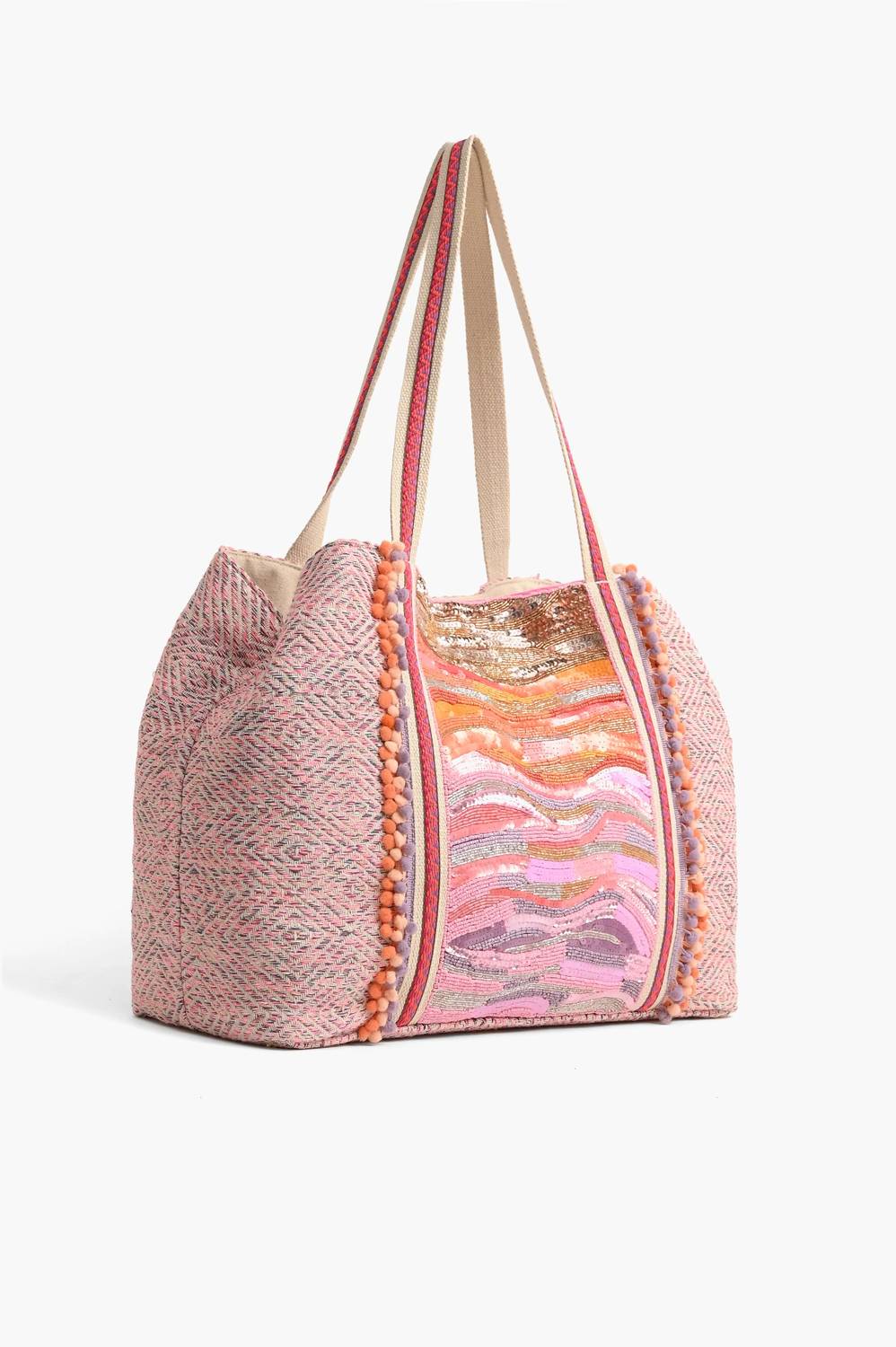 America & Beyond - Women's Ombre Embellished Tote