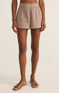 Z Supply Beacon Airy Short in iced coffee - women's shorts
