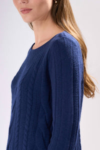 Cashmere Clouds - Rib Detail Cashmere Sweater