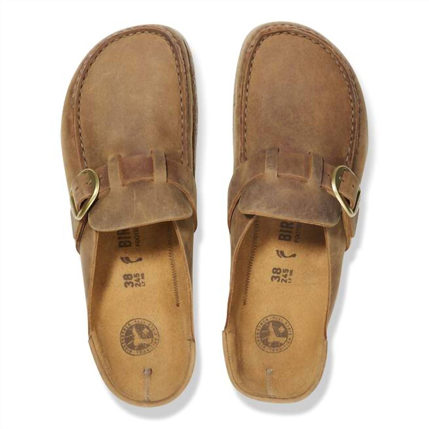 Birkenstock - Unisex Buckley Natural Leather Oiled Clogs