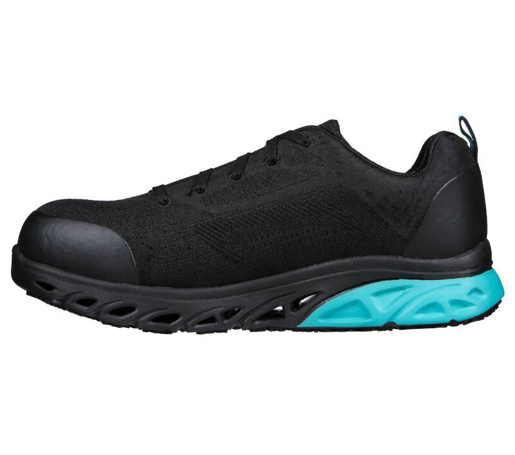 Skechers Women's Glide Step Sr Adilly Shoes in black teal - women's sneaker