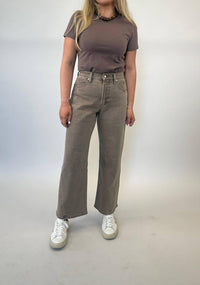 PISTOLA Alba Baby Tee Top in mink - women's t-shirt