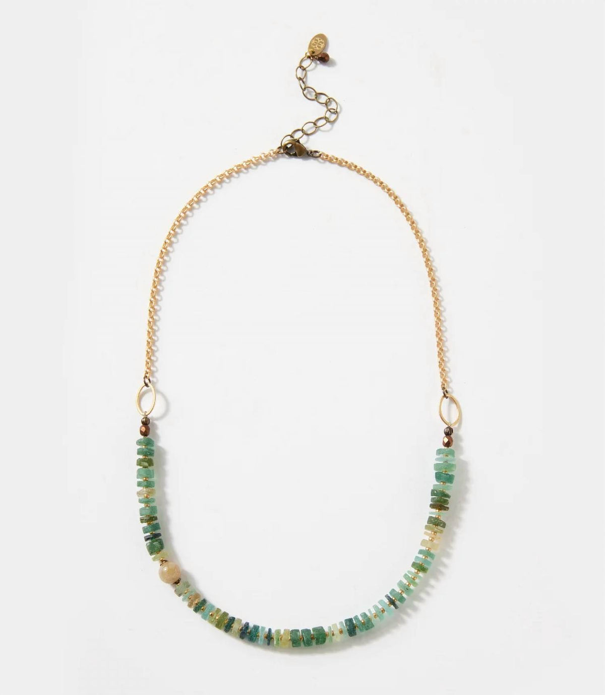 Anne Vaughan - Women's Antique Crystal And Gemstone Beaded Necklace