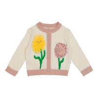 Stella McCartney Baby Girl Dandelion Intarsia Cardigan in beige - item