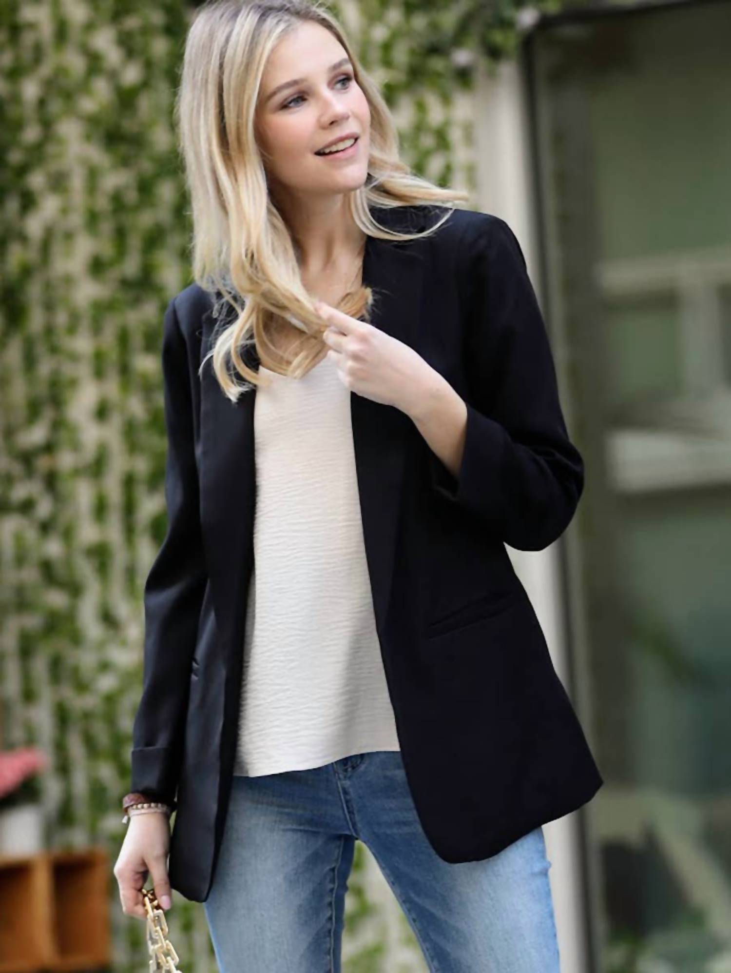 42Pops - Open Front Classic Blazer