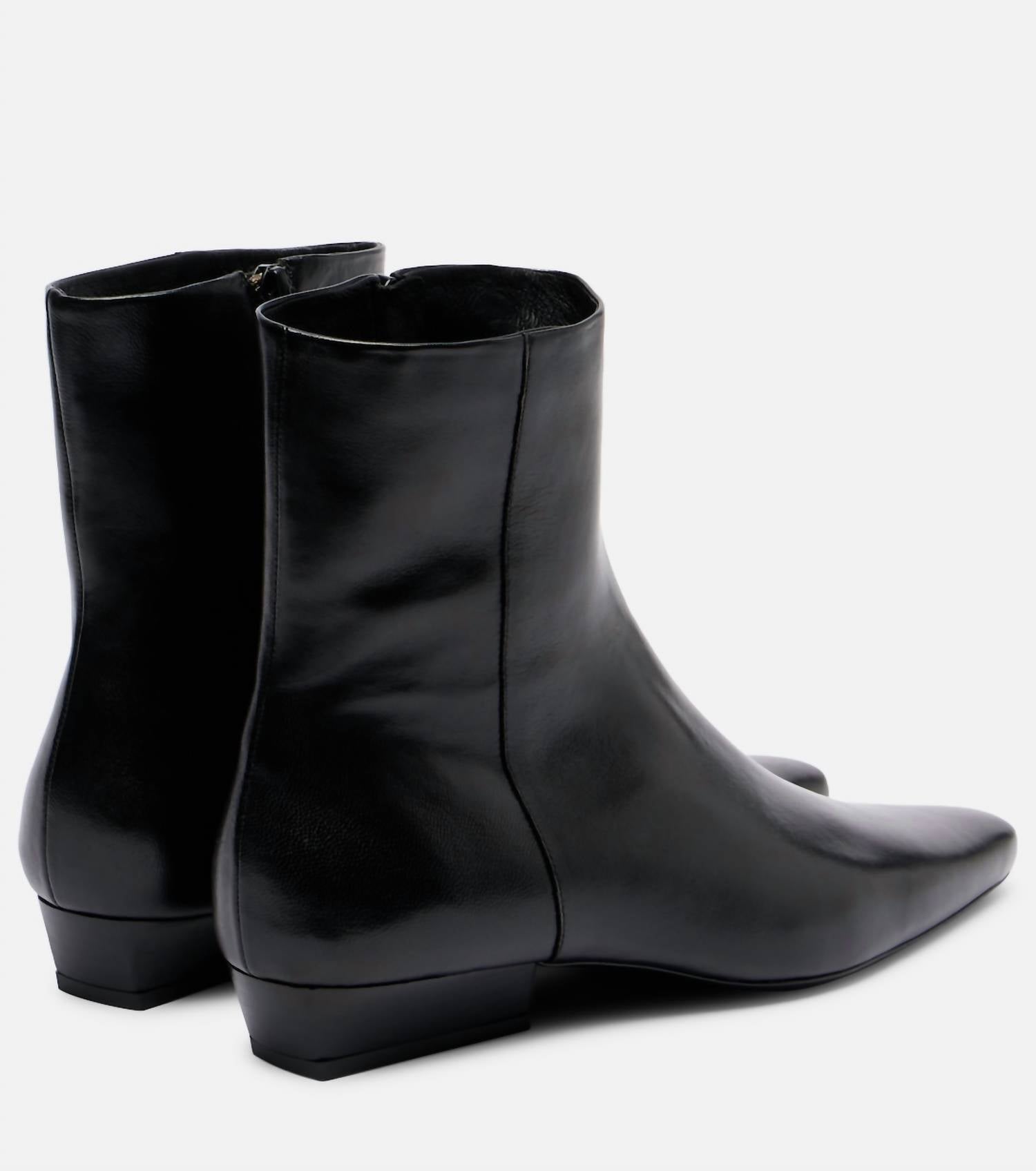 Staud - Women's Wally Leather Flat Ankle Boot