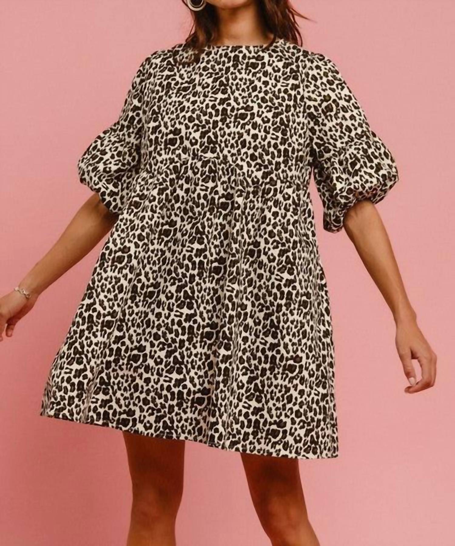 Bibi - Denim Back Contrast Tie Detail Mini Dress