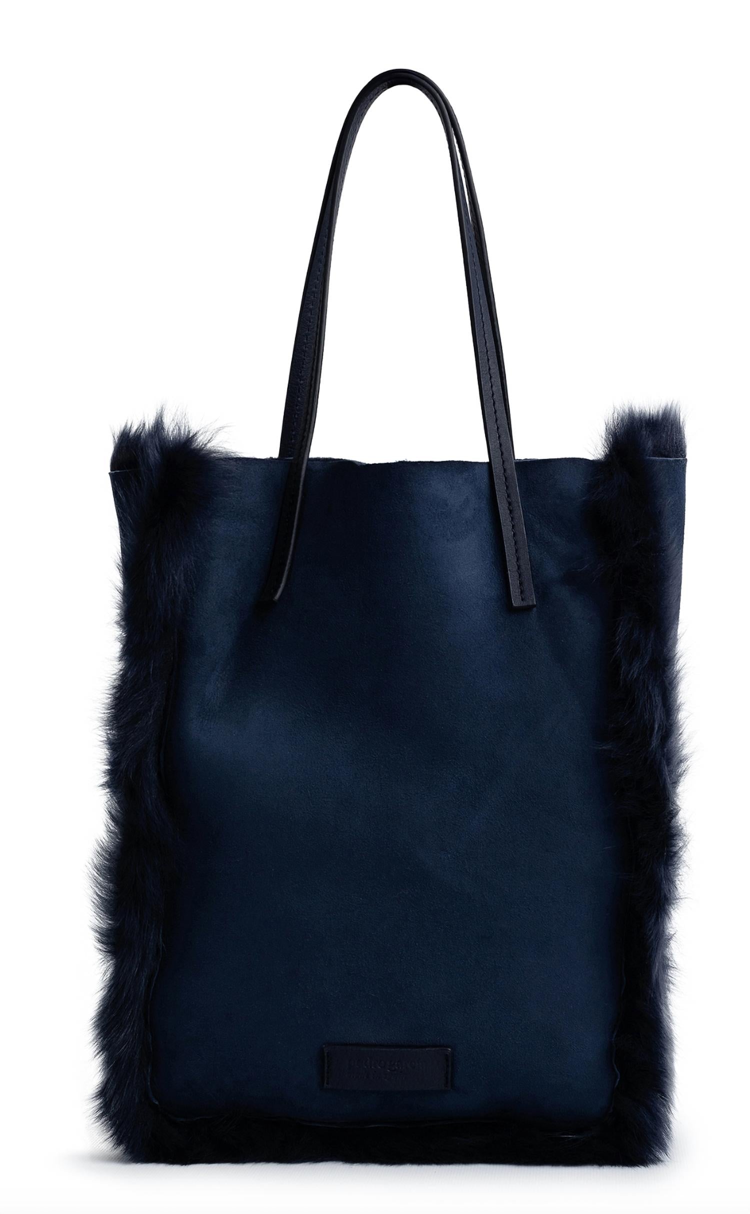pedro garcia Women's Churra Bag in marina suede - women's bag