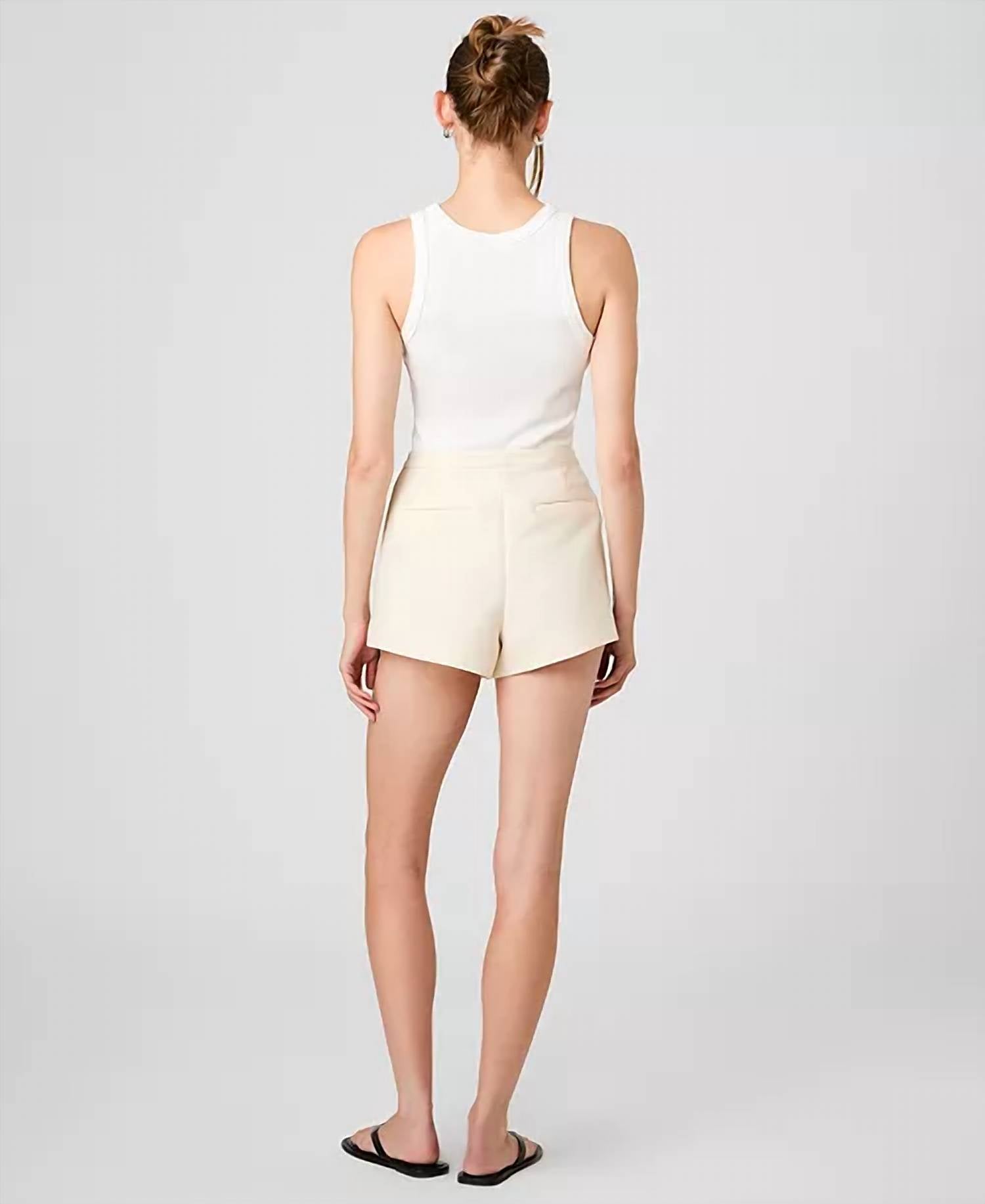 French Connection - Structured Taffeta Relaxed Fit Shorts