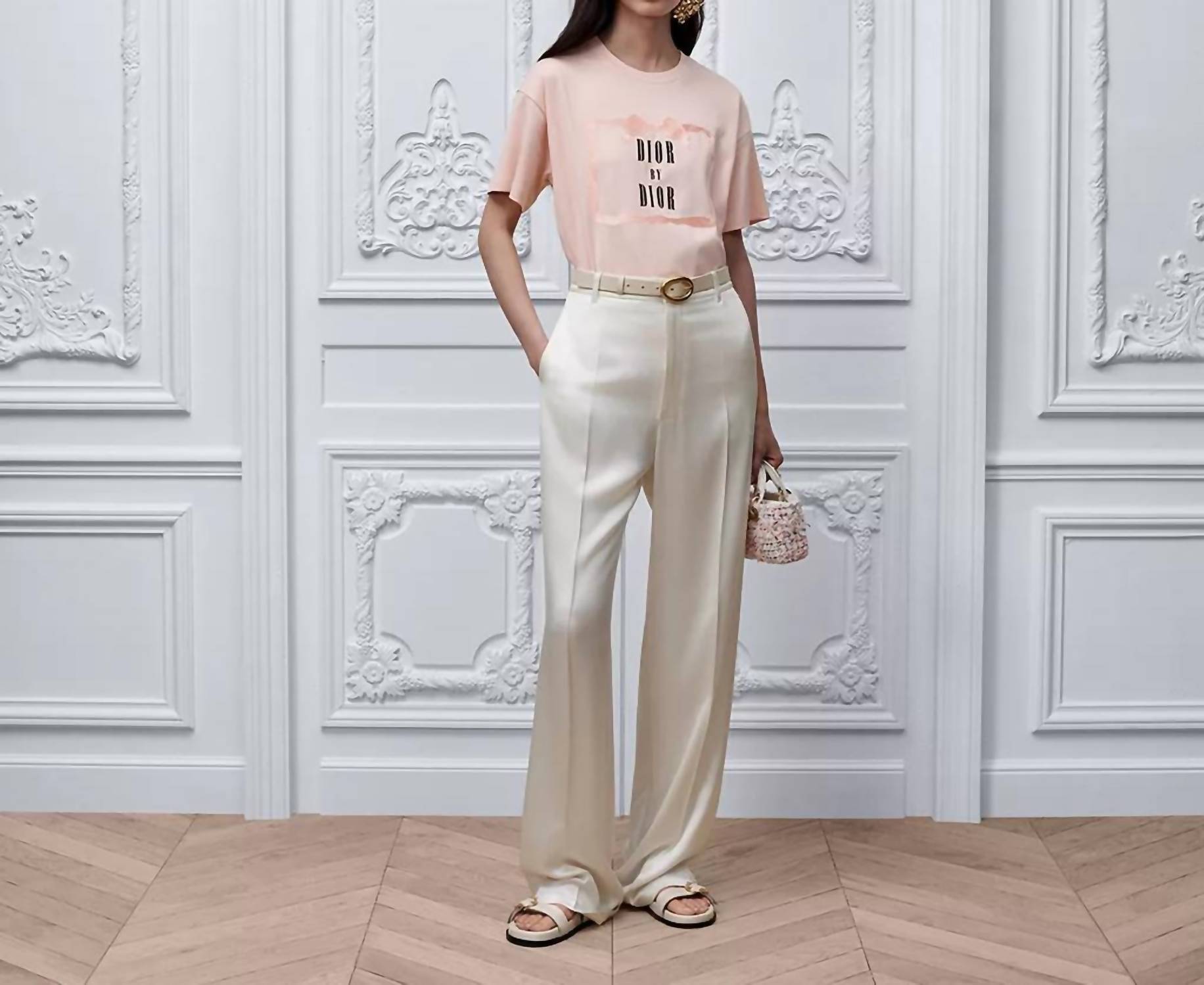 Christian Dior - Pre-loved Embroidered Book Cover Tshirt