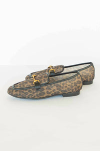 Mia Shoes Women's Blossom Mesh Loafers in leopard - women's flats