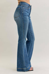 Judy Blue - Double Button Waistband Flare Jeans