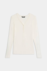 Splits59 - Louise Rib Henley Long Sleeve Tee
