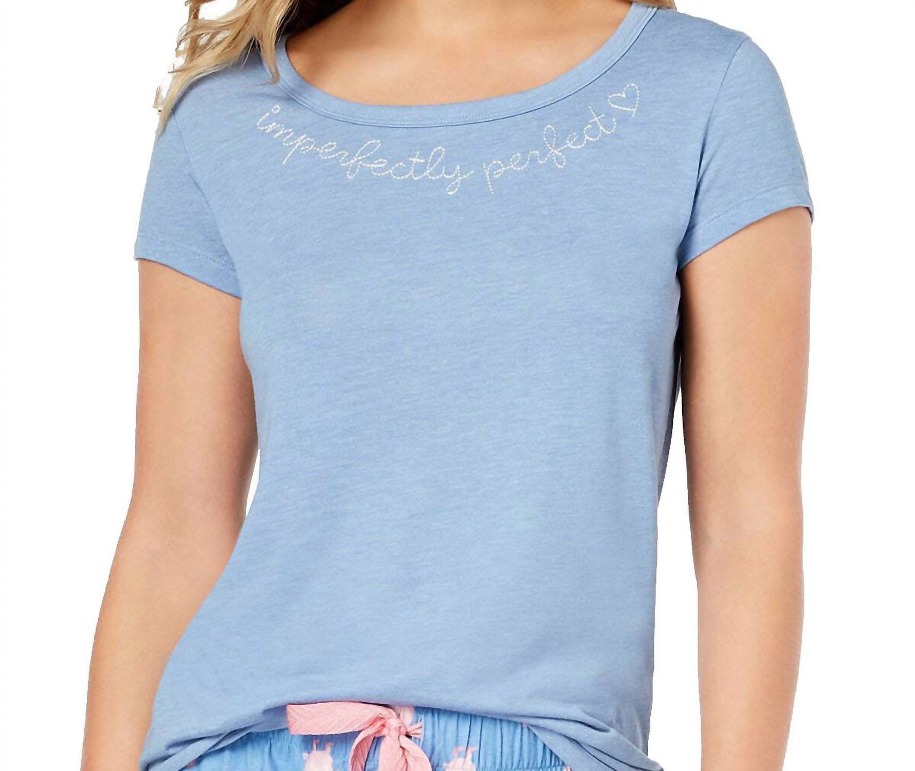 Jenni By Jennifer Moore - Women's Imperfectly Perfect Embroidered Tee