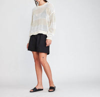 Self Contrast - Alanna Long Sleeve Fishnet Sweater