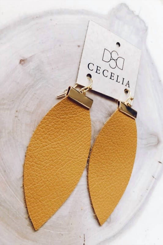 Cecelia New York - Women's Bar Leather Earrings