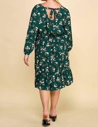 Winslow Collection - Ruffled Floral Midi Dress - Plus