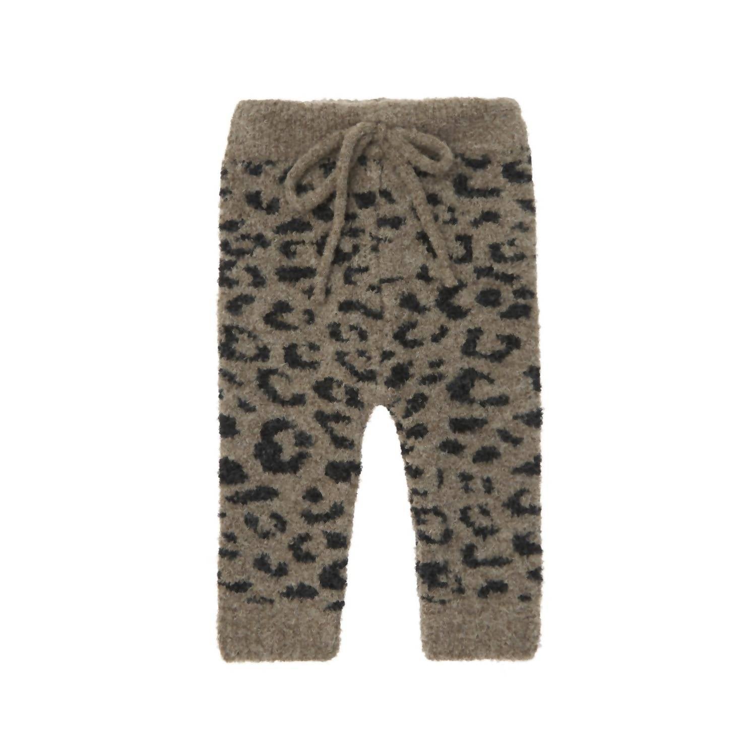 Tocoto Vintage - Kid's Animal Print Knit Leggings